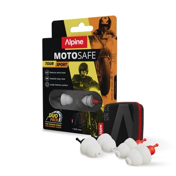 Alpine Motosafe Duo füldugó motorozáshoz (1Pár MotoSafe Tour + 1Pár MotoSafe Sport)