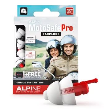 Alpine Motosafe Pro füldugó motorozáshoz (1Pár MotoSafe Tour + 1Pár MotoSafe Pro)