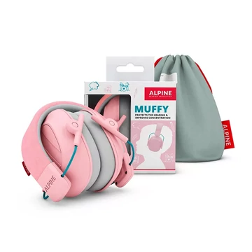 Alpine Muffy gyermek hallásvédő tok pink