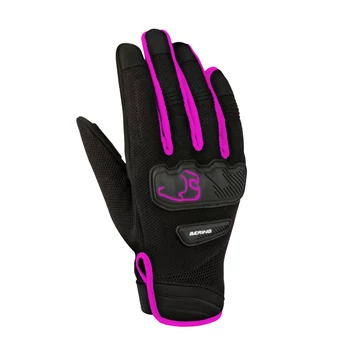 BERING LADY YORK motoros kesztyű, fekete-PINK