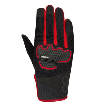 BERING BREEZE T10 MOTOROS KESZTYŰ, FEKETE -PIROS