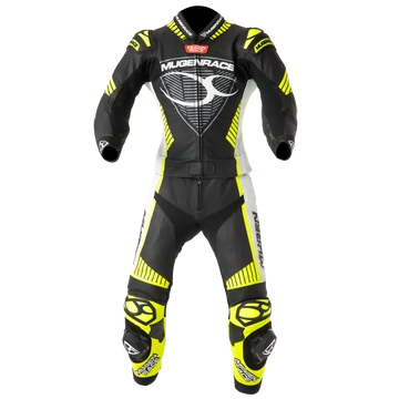 Mugen Race 34 NŐI bőrruha Black/White/FluoYellow