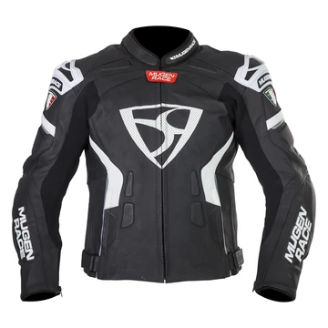 Mugen Race 50 BLACK/WHITE bőrkabát 2023