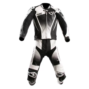 Mugen Race 58 SIDEGUN-TWO BLACK/WHITE bőrRUHA