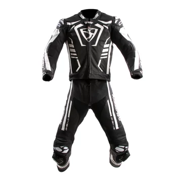 Mugen Race 48 PREDATOR-TWO BLACK/WHITE bőrRUHA