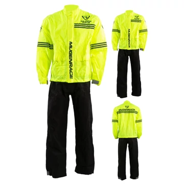 Mugen Race 3XL BLACK/FLUO YELLOW Esőruha 2 rész