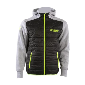 Mugen Race XXL pulóver BLACK/LIGHT GREY/FLUO YELLOW