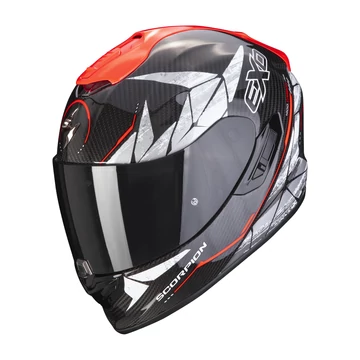 Scorpion EXO-1400 EVO CARBON AIR ARENA zárt bukósisak fekete-piros