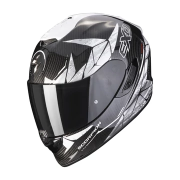 Scorpion EXO-1400 EVO CARBON AIR ARANEA zárt bukósisak fekete-fehér