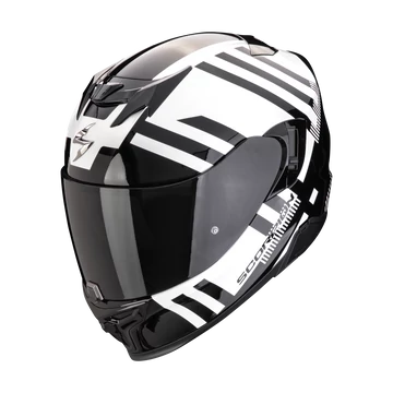 Scorpion EXO 520 BANSHEE PEARL Fehér-Fekete Zárt Bukósisak
