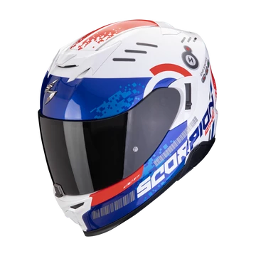 Scorpion M TITAN WHITE/BLUE/RED bukósisak
