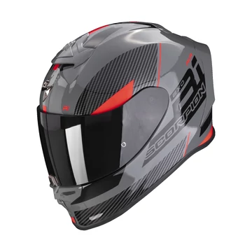 Scorpion XS FINAL GREY/BLACK/RED bukósisak