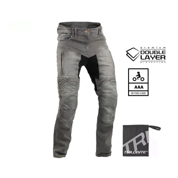 Trilobite Parado 40 Doublelayer motoros farmernadrág, slim fit, hosszított, szür