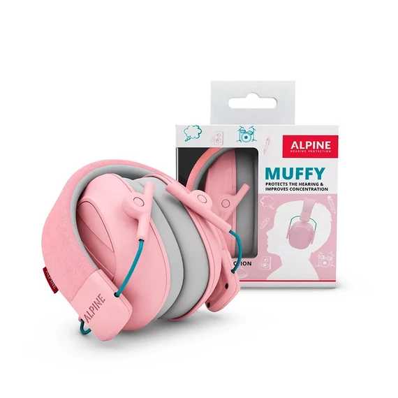Alpine Muffy gyermek hallásvédő tok pink
