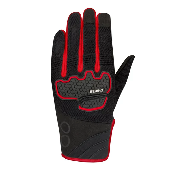BERING BREEZE T10 MOTOROS KESZTYŰ, FEKETE -PIROS