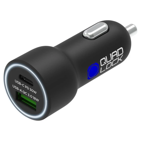 QUADLOCK 48W DUAL CAR CHARGER - szivargyújtó töltő