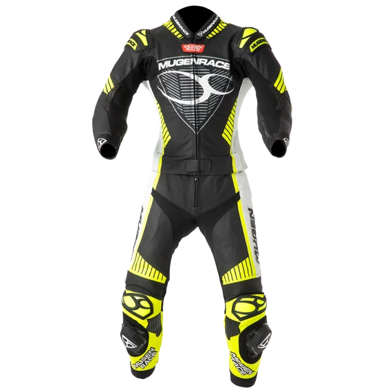 Mugen Race 34 NŐI bőrruha Black/White/FluoYellow