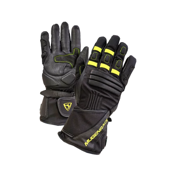MNR L kesztyű PRIMO WINTER BLACK/FLUO YELLOW