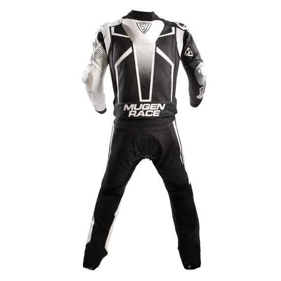 Mugen Race 56 SIDEGUN-TWO BLACK/WHITE bőrRUHA