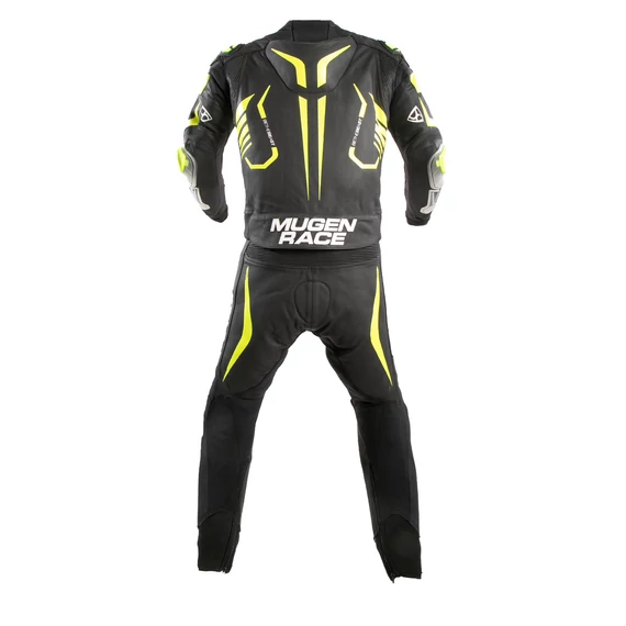 Mugen Race 48 bőrRUHA PREDATOR BLACK/WHITE/FYEL