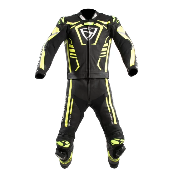 Mugen Race 48 bőrRUHA PREDATOR BLACK/WHITE/FYEL