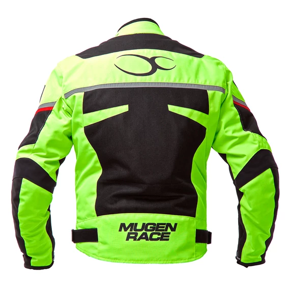 Mugen Race 3XL Black/Fluo-Yellow Textil Kabát