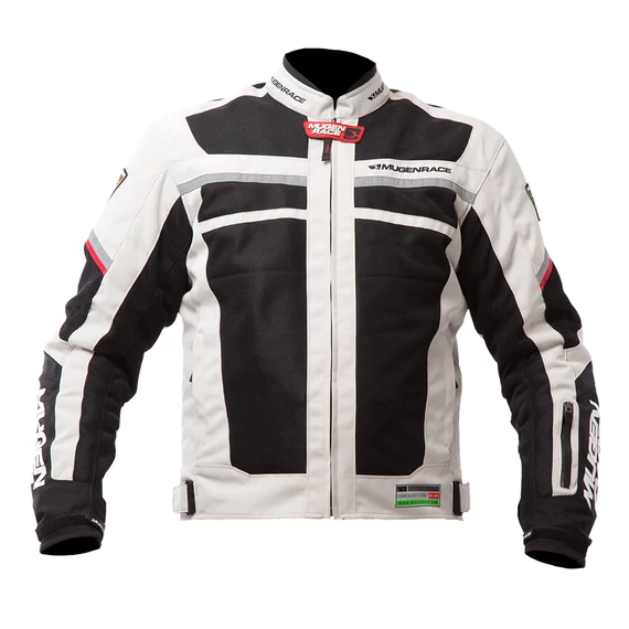Mugen Race S Light Grey/Black Textil Kabát