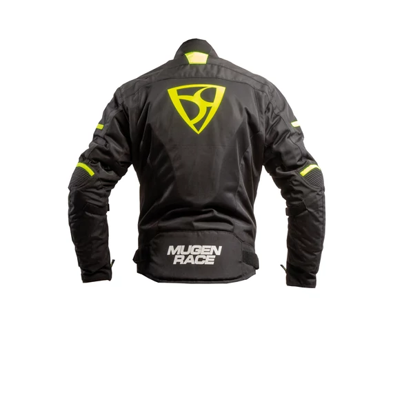 Mugen Race 3XL BLACK/FLUO YELLOW textil kabát MASH
