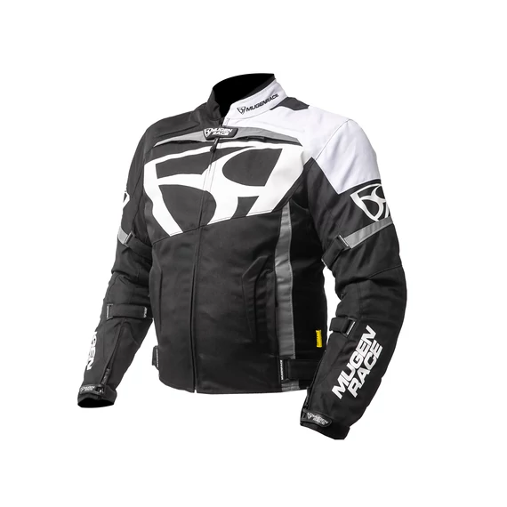 Mugen Race M BLACK/WHITE textil kabát
