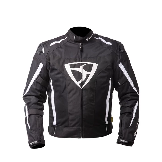 Mugen Race S BLACK/WHITE textil kabát DIAVOLO-A