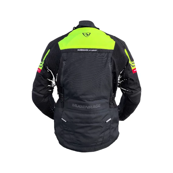 Mugen Race XL BLACK/FLUO YELLOW textil kabát