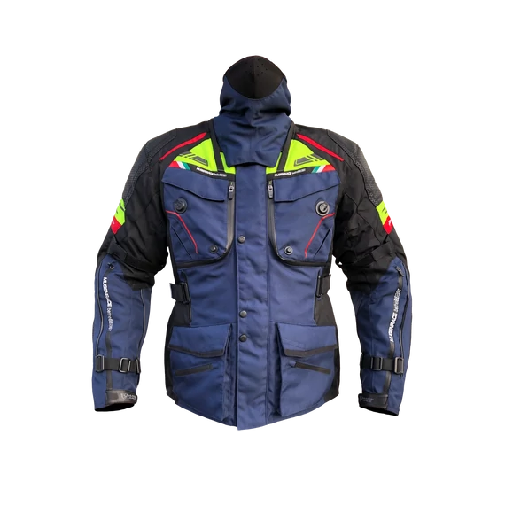 MNR M NAVY/FLUO YELLOW TEXTIL KABÁT