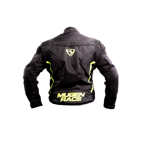 Mugen Race XXL textil kabát BLACK/FLUO/YELLOW