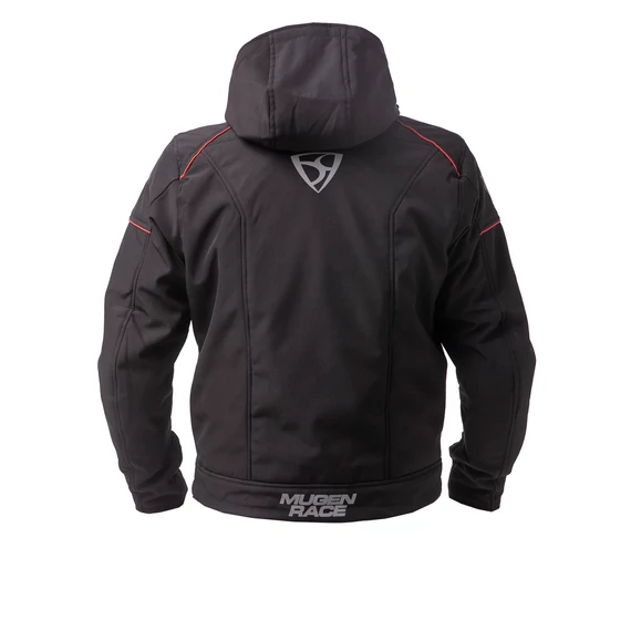 Mugen Race 3XL Soft Shell kabát BLACK/RED PIPING