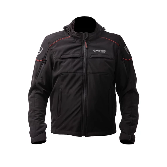 Mugen Race 3XL Soft Shell kabát BLACK/RED PIPING