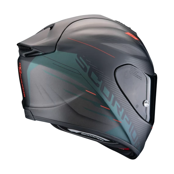 Scorpion EXO 1400 EVO L II AIR LUMA Fekete-Zöld Zárt Bukósisak
