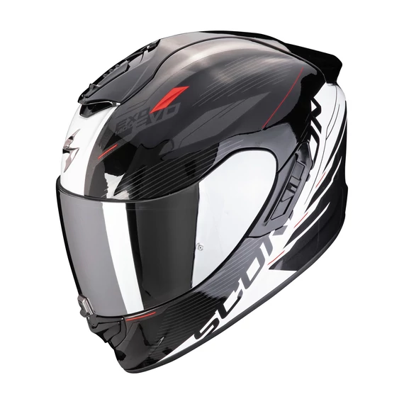 Scorpion EXO 1400 EVO L II AIR LUMA Fekete-Fehér Zárt Bukósisak