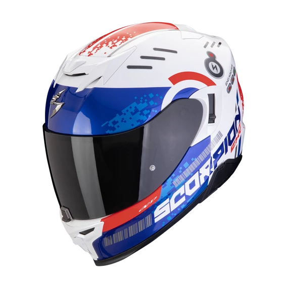 Scorpion M TITAN WHITE/BLUE/RED bukósisak