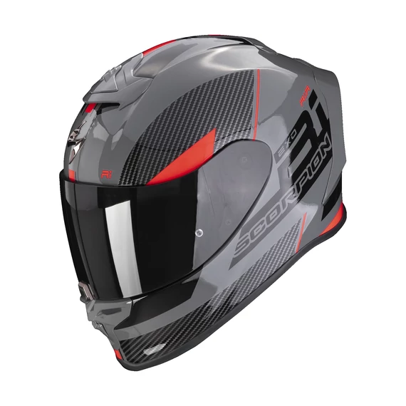 Scorpion S FINAL GREY/BLACK/RED bukósisak